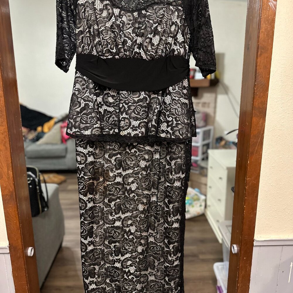 Kiyonna black lace dress